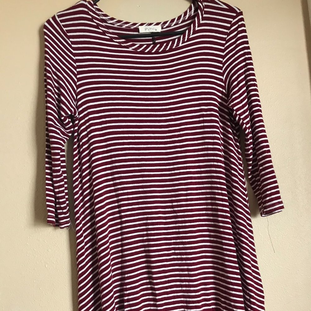 Stripped T-Shirt Dress